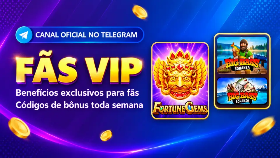 Benefícios exclusivos para fãs no canal oficial do Telegram
